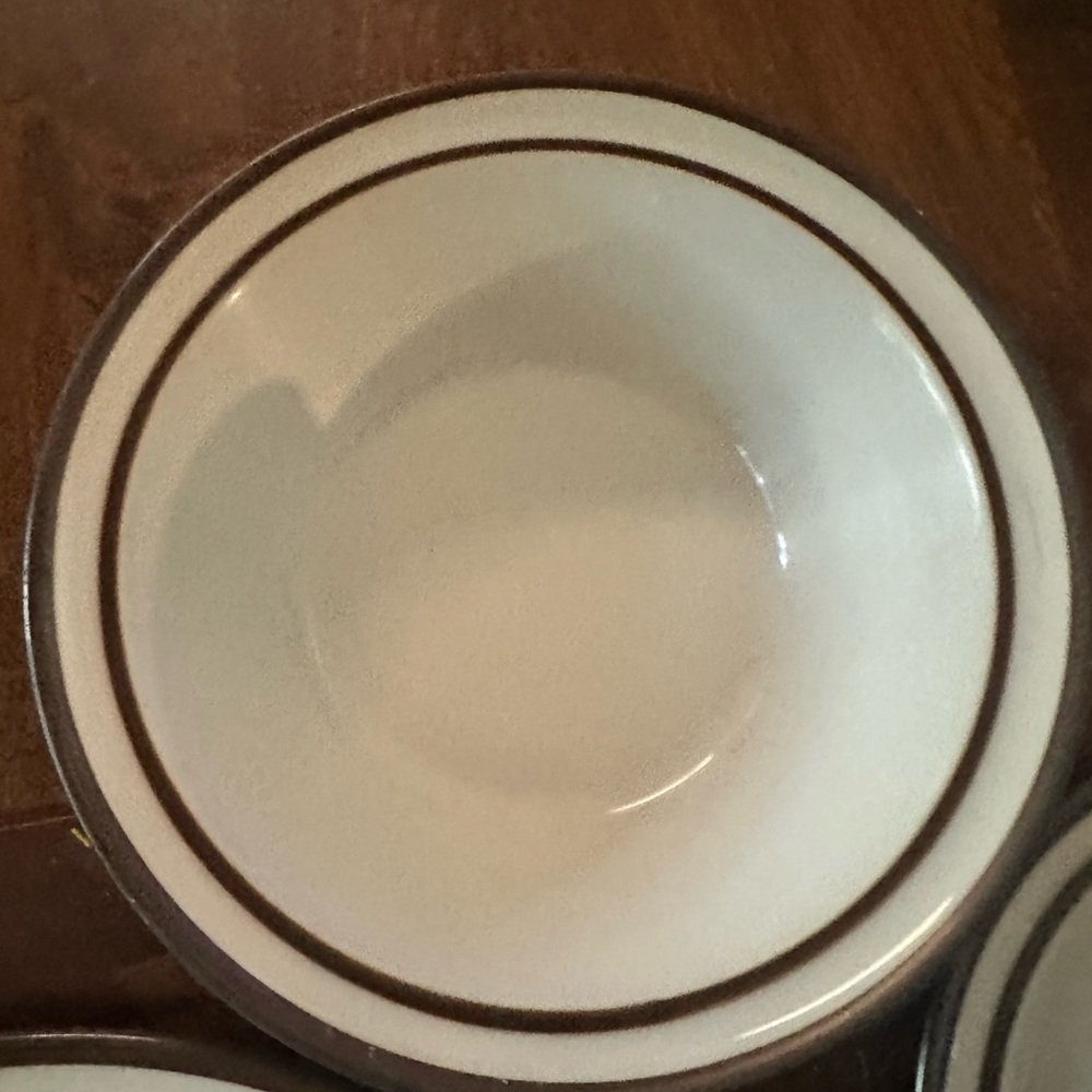 Noritake Cream and Brown Dining Mugs